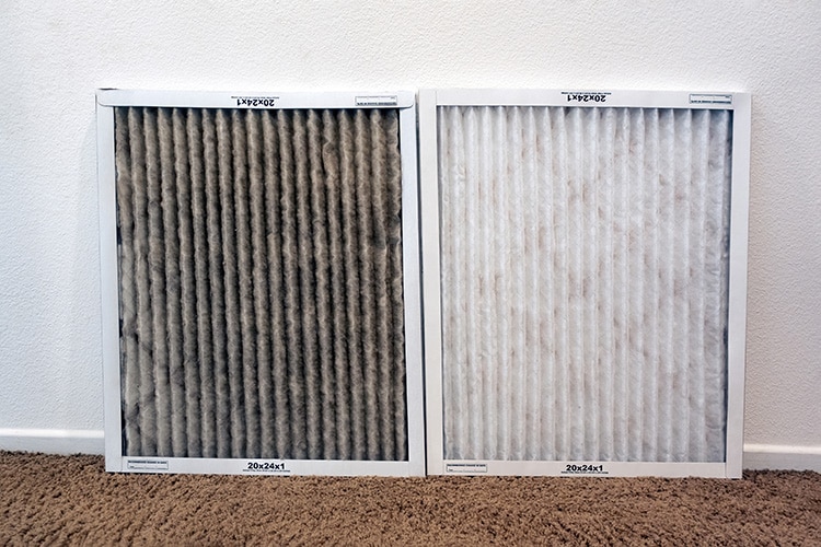 Dirty AC Filter Swap